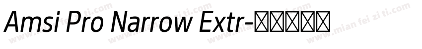 Amsi Pro Narrow Extr字体转换